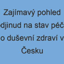 Zajímavý pohled odjinud na stav péče o duševní zdraví v Česku